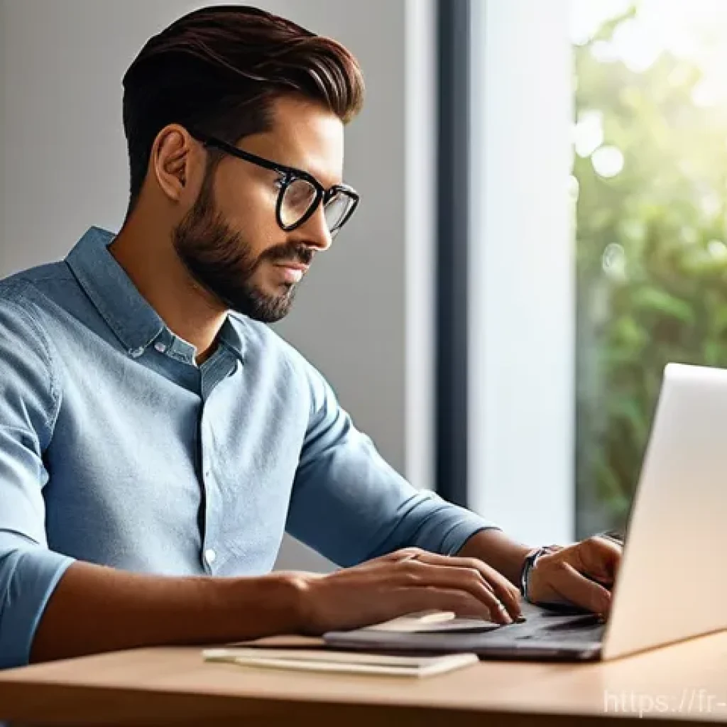 효율적인 업무 시간 관리 팁 - **Prompt 1: Morning Deep Work in a Hybrid Home Office (Contemporary)**
"A serene and focused you...