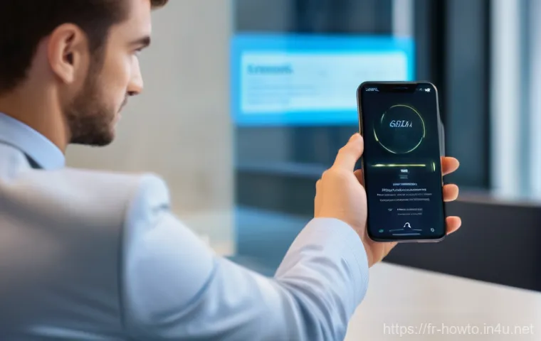 디지털 명함 활용법 - **Prompt 1: Modern Professional Networking with NFC Technology**
"A sleek, high-angle shot of tw...