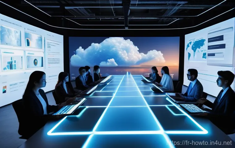 클라우드 기반 파일 관리 활용법 - **Prompt 2: The Secure Digital Fortress, AI-Protected**
    "A sophisticated and secure digital fort...